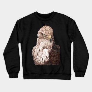 Eagle Watercolor in black Crewneck Sweatshirt